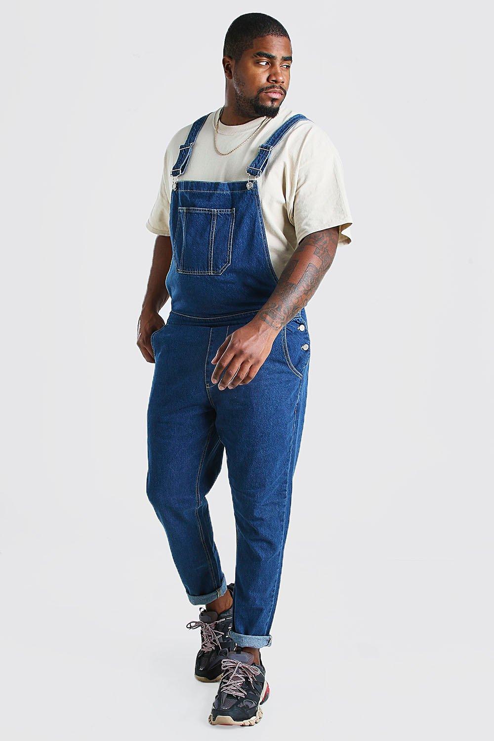 Boohooman dungarees sale